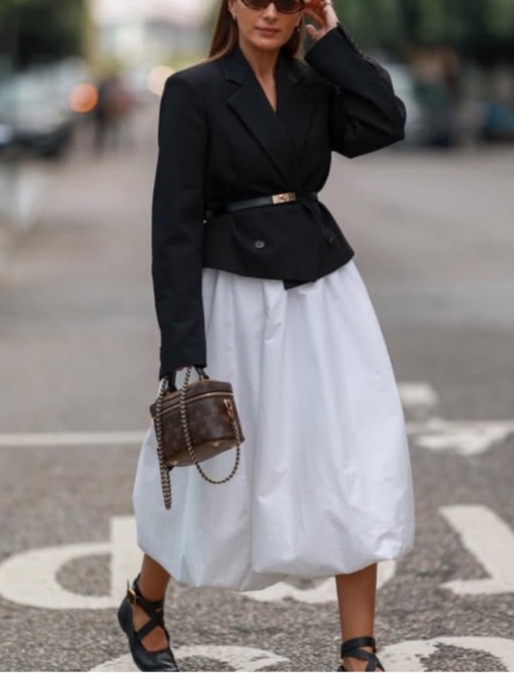 NWT Zara Midi Bubble Hem Skirt